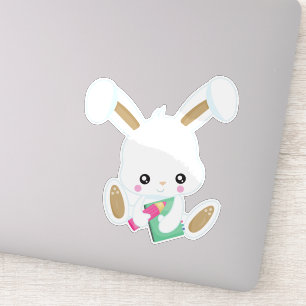 Bunny Going To School, Cute Bunny, Books, Pencil