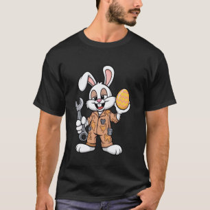 Bunny Grease Monkey u2013 Funny Easter Mechanic T-Shirt