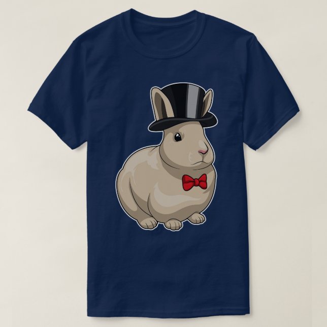 Bunny Groom Cylinder Wedding T-Shirt (Design Front)