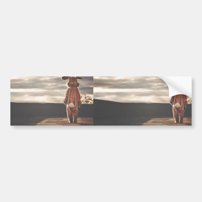 bunny grunge bumper sticker (Front)