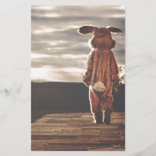 bunny grunge stationery