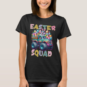 Bunny Happy Easter Monster Truck Lovers Egg Huntin T-Shirt