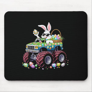 Bunny Happy Easter Monster Truck Lovers Kids Boys  Mouse Mat