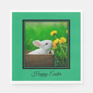 Bunny Happy Easter Napkins