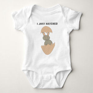 Bunny Hatching From Egg Cute Just Hatched Custom B Baby Bodysuit