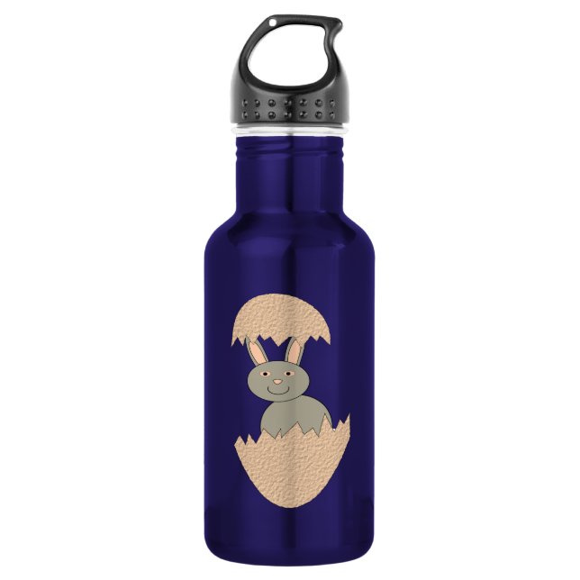 Bunny Hatching from Egg Weird 532 Ml Water Bottle (Front)