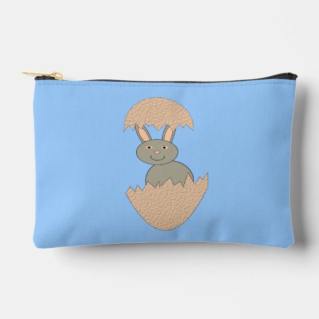 Bunny Hatching from Egg Weird Accessory Pouch (Front)
