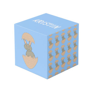 Bunny Hatching from Egg Weird Custom Photo Cube
