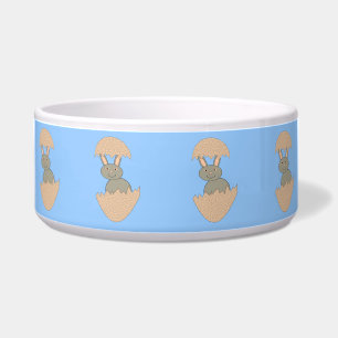 Bunny Hatching from Egg Weird Dog Bowl