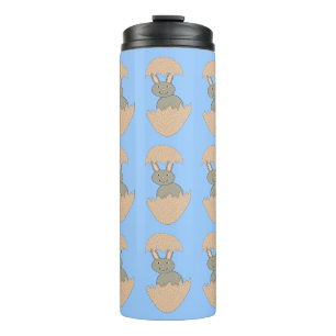 Bunny Hatching from Egg Weird Thermal Tumbler