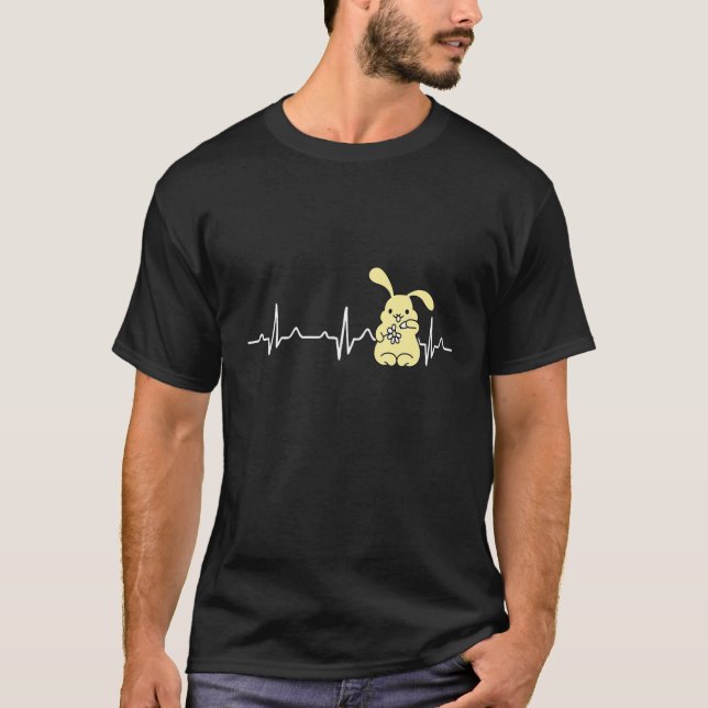 Bunny Hearbeat Rabbit T-Shirt (Front)