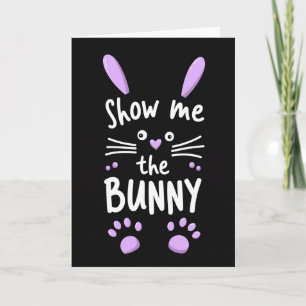 Bunny Heart Pattern Card