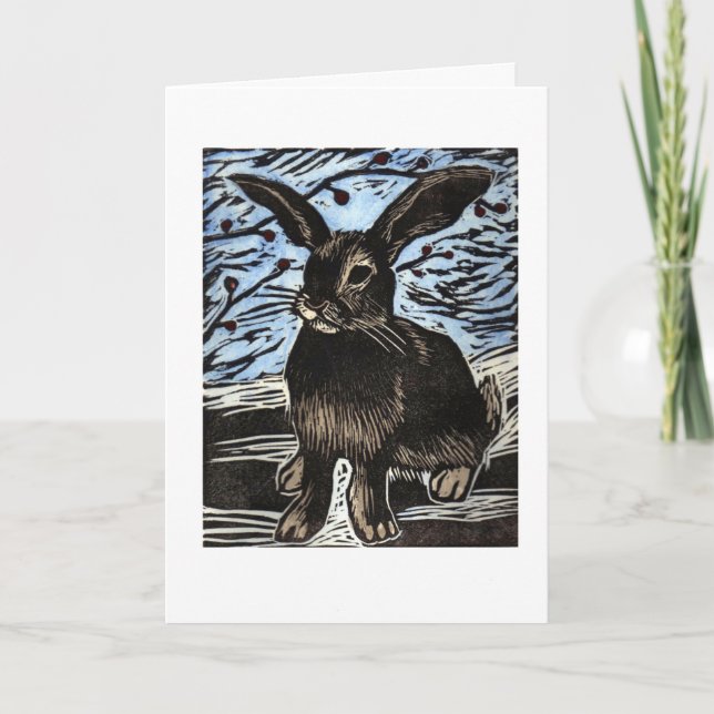 Bunny Holiday Card (Front)