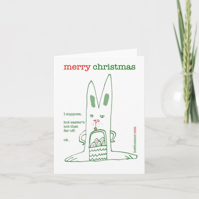 BUNNY HOLIDAY CARD (Front)