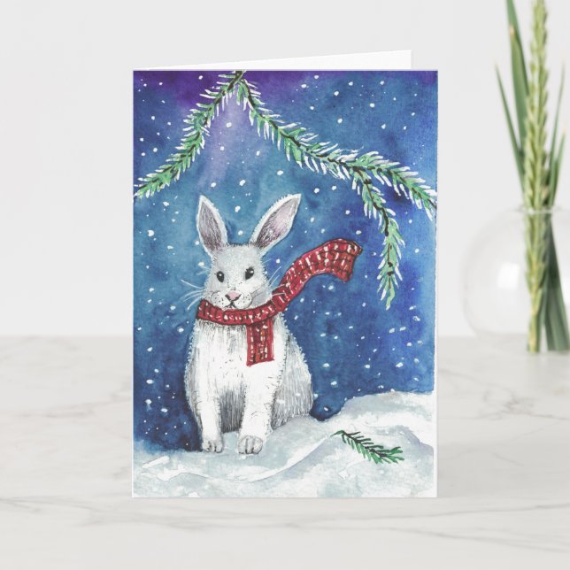 Bunny holiday card (Front)