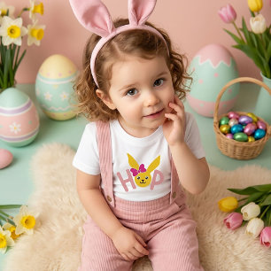 Bunny Hop Girls Easter T-Shirt for Kids