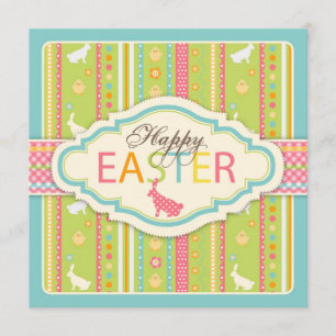 Bunny Hop Invitation Square