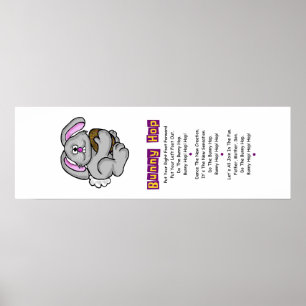 Bunny Hop Lyrics  Vertical Poster