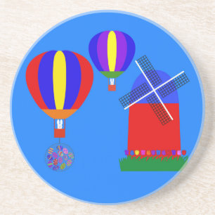 Bunny Hot Air Balloon #1 Coaster