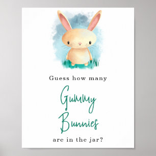Bunny - How many gummy bunnies Poster