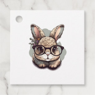 Bunny Hug Gnome with Sunglasses Easter Basket Stuf Favour Tags