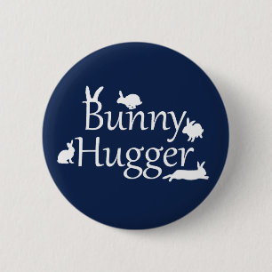Bunny Hugger Badge (Navy)