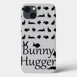 Bunny Hugger iPad Case (Light Grey)