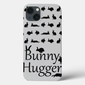 Bunny Hugger iPad Case (Light Grey)