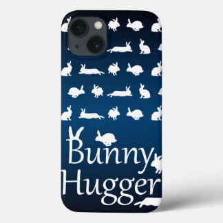 Bunny Hugger iPad Mini Case (Dark/Light Blue)