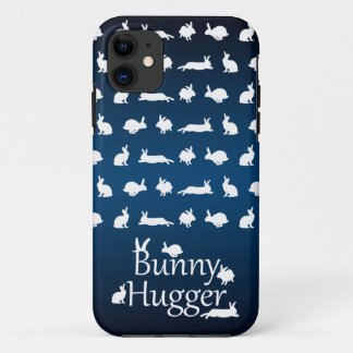 Bunny Hugger iPhone 5 Case (Dark/Light Blue)