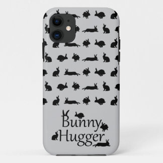 Bunny Hugger iPhone 5 Case (Light Grey)