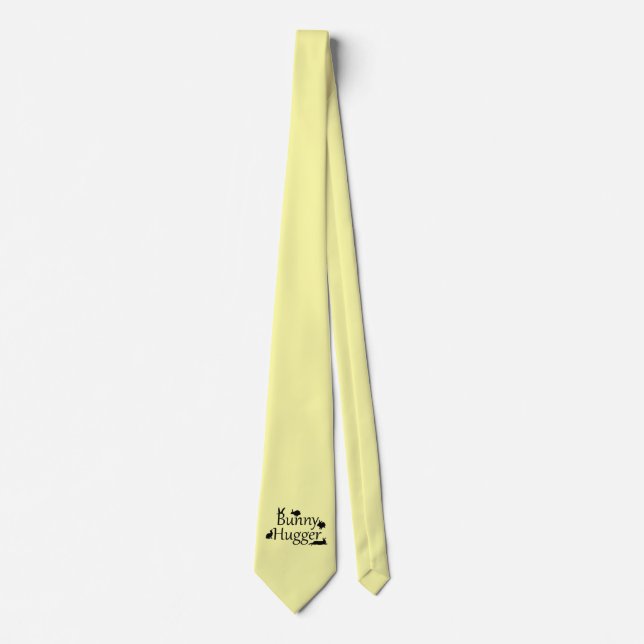 Bunny Hugger Tie (Light Yellow) (Front)