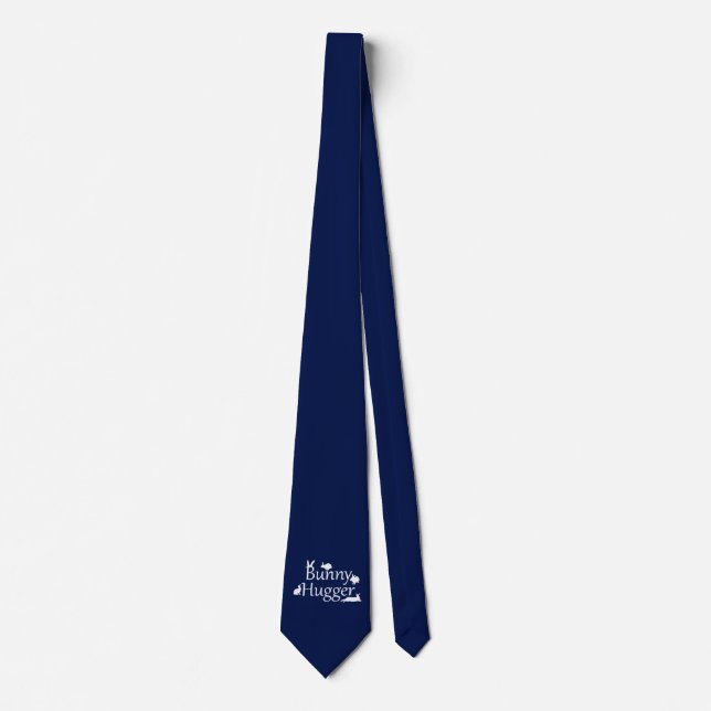 Bunny Hugger Tie (Navy) (Front)