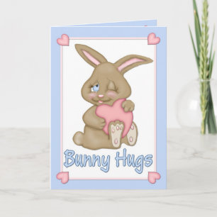 Bunny Hugs Easter Holiday Card