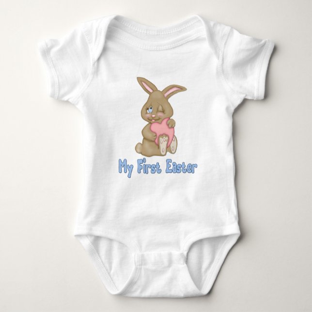 Bunny Hugs - First Easter Baby Bodysuit (Front)