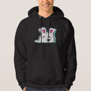 Bunny Illustration Cute Rabbit Adorable Hoodie