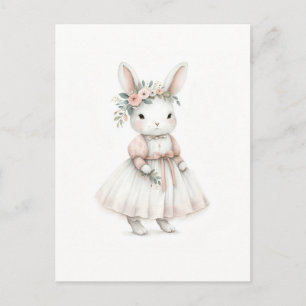 Bunny in a Dress Postcard