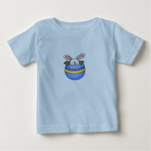 Bunny in Blue Egg Easter Tshirt