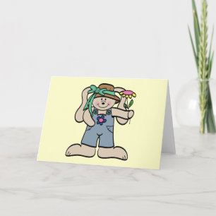 Bunny in Bonnet T-shirts and Gifts Holiday Card