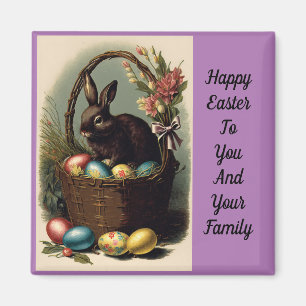 Bunny In Easter Basket Magnet