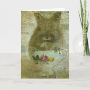 Bunny in Teacup Card
