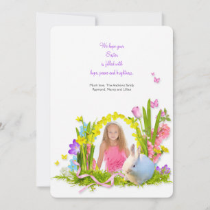 Bunny in the Garden Easter Card