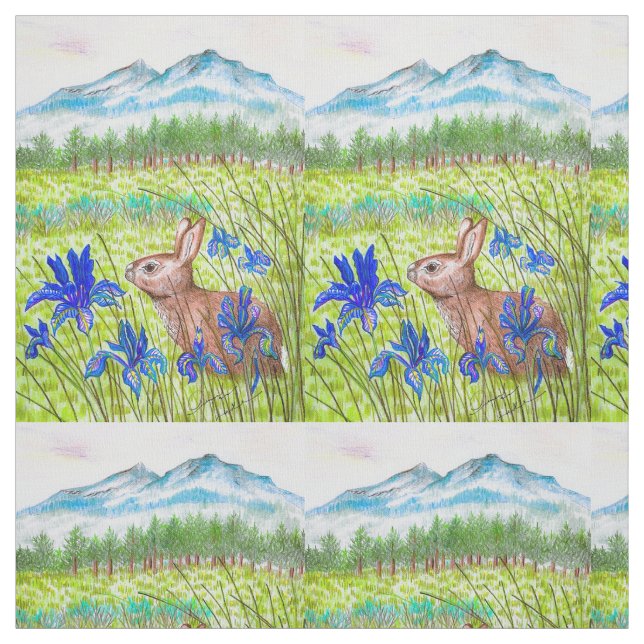 Bunny Iris Fields Fabric (Swatch)