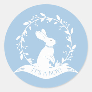 Bunny It' a Boy Favour Sticker