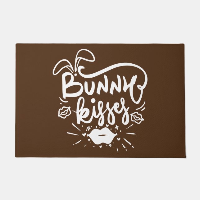 Bunny Kisses Doormat (Front)