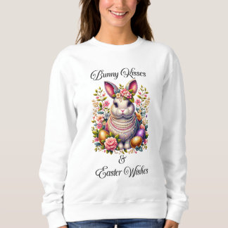 Bunny Kisses & Easter Wishes Women's Sweatshirt