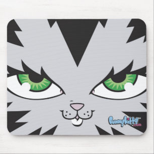 Bunny Kitty Face Mouse Pad