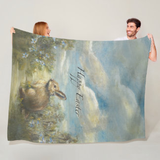 Bunny Lane EASTER  Fleece Blanket