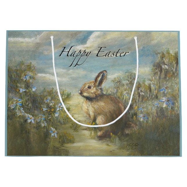 Bunny Lane EASTER Large Gift Bag (Front)