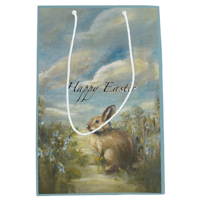 Bunny Lane EASTER Medium Gift Bag (Front)